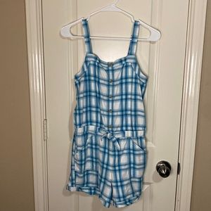 Abercrombie Kids short striped romper. Worn once. Size 15/16.